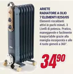 Ariete - Radiatore A Olio 7 Elementi 8250/05