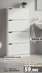Solo - Scarpiera PLAM 4 Ribalta 175238 Bianco Solo - Scarpiera PLAM 4 Ribalta 175238 Bianco