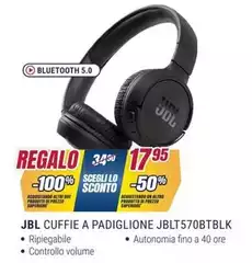 Jbl - Cuffie A Padiglione JBLT570BTBLK
