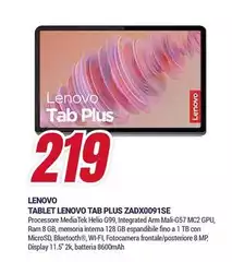 Lenovo - Tablet Tab Plus ZADX0091SE Lenovo - Tablet Tab Plus ZADX0091SE