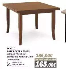 Solo - Tavolo Arte Povera 52820 Solo - Tavolo Arte Povera 52820