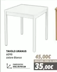 Solo - Tavolo Uranus 6095 Solo - Tavolo Uranus 6095