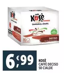 Kosè - Caffè Deciso 50 Cialde