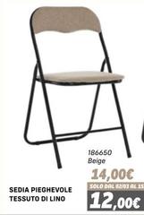 Solo - Sedia Pieghevole Tessuto Di Lino Solo - Sedia Pieghevole Tessuto Di Lino