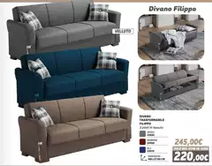 Blu - Divano Filippo