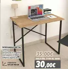 Solo - Scrivania Metal 149104