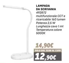 Solo - Lampada Da Scrivania