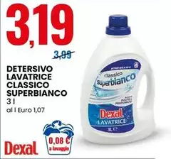 Dexal - Detersivo Lavatrice Classico Superbianco Dexal - Detersivo Lavatrice Classico Superbianco