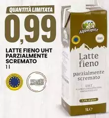 Alpenspitz - Latte Fieno Uht Parzialmente Scremato Alpenspitz - Latte Fieno Uht Parzialmente Scremato