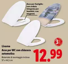 Livarno -  Asse Per WC Con Chiusura Automatica 