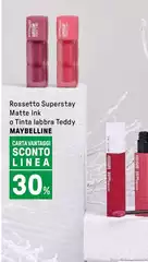 Maybelline - Rossetto Superstay Matte Ink O Tinta Labbra Teddy Maybelline - Rossetto Superstay Matte Ink O Tinta Labbra Teddy