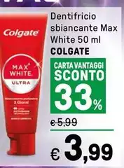 Colgate - Dentifricio Sbiancante Max White