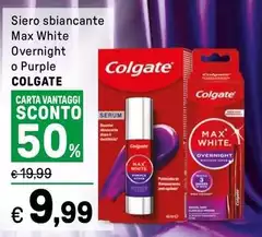 Colgate - Siero Sbiancante Max White Overnight O Purple
