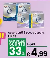 Lines - Assorbenti E Pacco Doppio