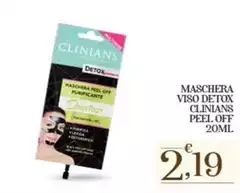 Clinians - Maschera Viso Detox  Peel Off