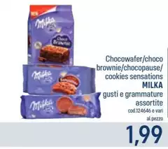 Milka - Chocowafer/Choco Brownie/Chocopause/Cookies Sensations
