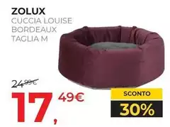Zolux - Cuccia Louise Bordeaux Taglia M Zolux - Cuccia Louise Bordeaux Taglia M