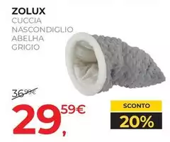 Zolux - Cuccia Nascondiglio Abelha Grigio Zolux - Cuccia Nascondiglio Abelha Grigio
