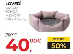 Lovedi - Cuccia Tonda Memory Lovedi - Cuccia Tonda Memory