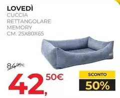 Lovedi - Cuccia Rettangolare Memory Lovedi - Cuccia Rettangolare Memory
