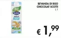 Scotti - Bevanda Di Riso Chiccolat Scotti - Bevanda Di Riso Chiccolat