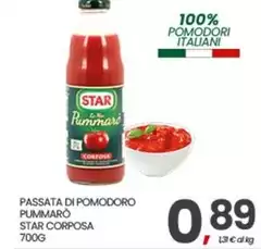 Star - Passata Di Pomodoro Pummaro Star - Passata Di Pomodoro Pummaro