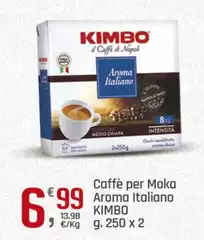 Kimbo - Caffè Per Moka Aroma Italiano Kimbo - Caffè Per Moka Aroma Italiano