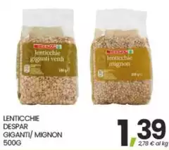 Despar - Lenticchie Giganti/Mignon