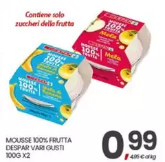 Despar - Mousse 100% Frutta