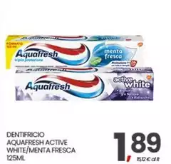 Aquafresh - Dentifricio Active White/Menta Fresca