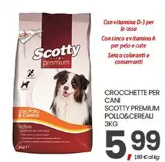 Scotty - Crocchette Per Cani Premium Pollo&Cereali