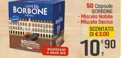 Caffe borbone - 50 Capsule Miscela Nobile/ Miscela Decisa
