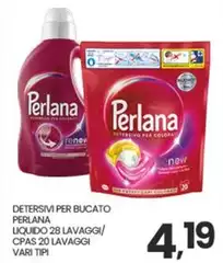Perlana - Detersivi Per Bucato Liquido/Cpas 20 Lavaggi Perlana - Detersivi Per Bucato Liquido/Cpas 20 Lavaggi