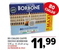 Caffe borbone - 80 Cialde Caffè Deciso