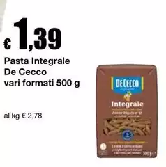 De Cecco - Pasta Integrale De Cecco - Pasta Integrale