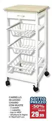 Carrello In Legno Con Ruote