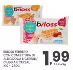 Ferrero - Brioss Con Confettura Di Albicocca E Cereali/ Ciliegia E Cereali Ferrero - Brioss Con Confettura Di Albicocca E Cereali/ Ciliegia E Cereali