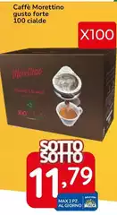 Caffè Morettino - Gusto Forte 100 Cialde Caffè Morettino - Gusto Forte 100 Cialde
