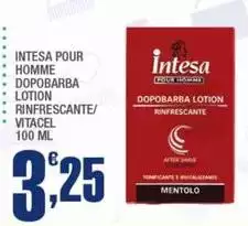 Intesa -  Pour Homme Dopobarba Lotion Rinfrescante/Vitacel