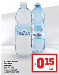 Sant'anna - Acqua Naturale/ Frizzante