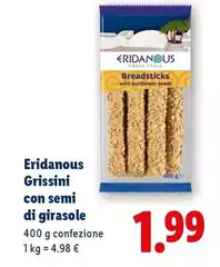 Eridanous - Grissini Con Semi Di Girasole