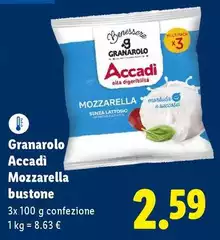 Granarolo - Accadì Mozzarella Bustone Granarolo - Accadì Mozzarella Bustone