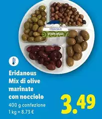 Eridanous -  Mix Di Olive Marinate Con Nocciolo
