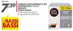 Nescafé - Capsule Caffè Espresso/Capuccino X 15+15 Dolce Gusto Nescafé - Capsule Caffè Espresso/Capuccino X 15+15 Dolce Gusto