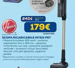 Hoover - Scopa Ricaricabile Hf310