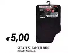 Set 4 Pezzi Tappeti Auto