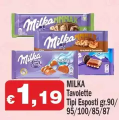 Milka - Tavolette Tipi Esposti