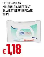 Fresh & Clean - Milleusi Disinfettanti Salviettine Umidificate