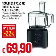 Moulinex - FP242810 Robot Cucina Multifunzione