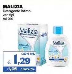 Malizia - Detergente Intimo Malizia - Detergente Intimo
